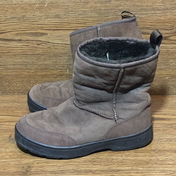 L.L. Bean brown suede insulated boots womens size 7 - Picture 5 of 7